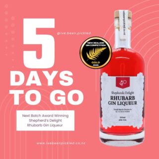 Shepherd’s Delight didn’t rush… and neither did we.
In 5 days, our much-loved Rhubarb Gin Liqueur is ready to make its return.
Perfect for slow evenings, tonic splashes, or a sneaky cocktail twist.

#ShepherdsDelight #RhubarbGin #GinLiqueur #SmallBatchGin
#NZGin #ChristchurchMakers #AlmostReady #GinCountdown
