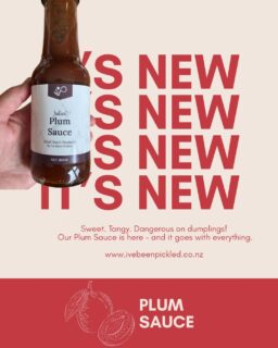 Sweet. Tangy. Dangerous on dumplings 😍
Our Plum Sauce is here – and it goes with everything.

#ivebeenpickled #PlumSauceLove #NZCondiments #SmallBatchGoodness