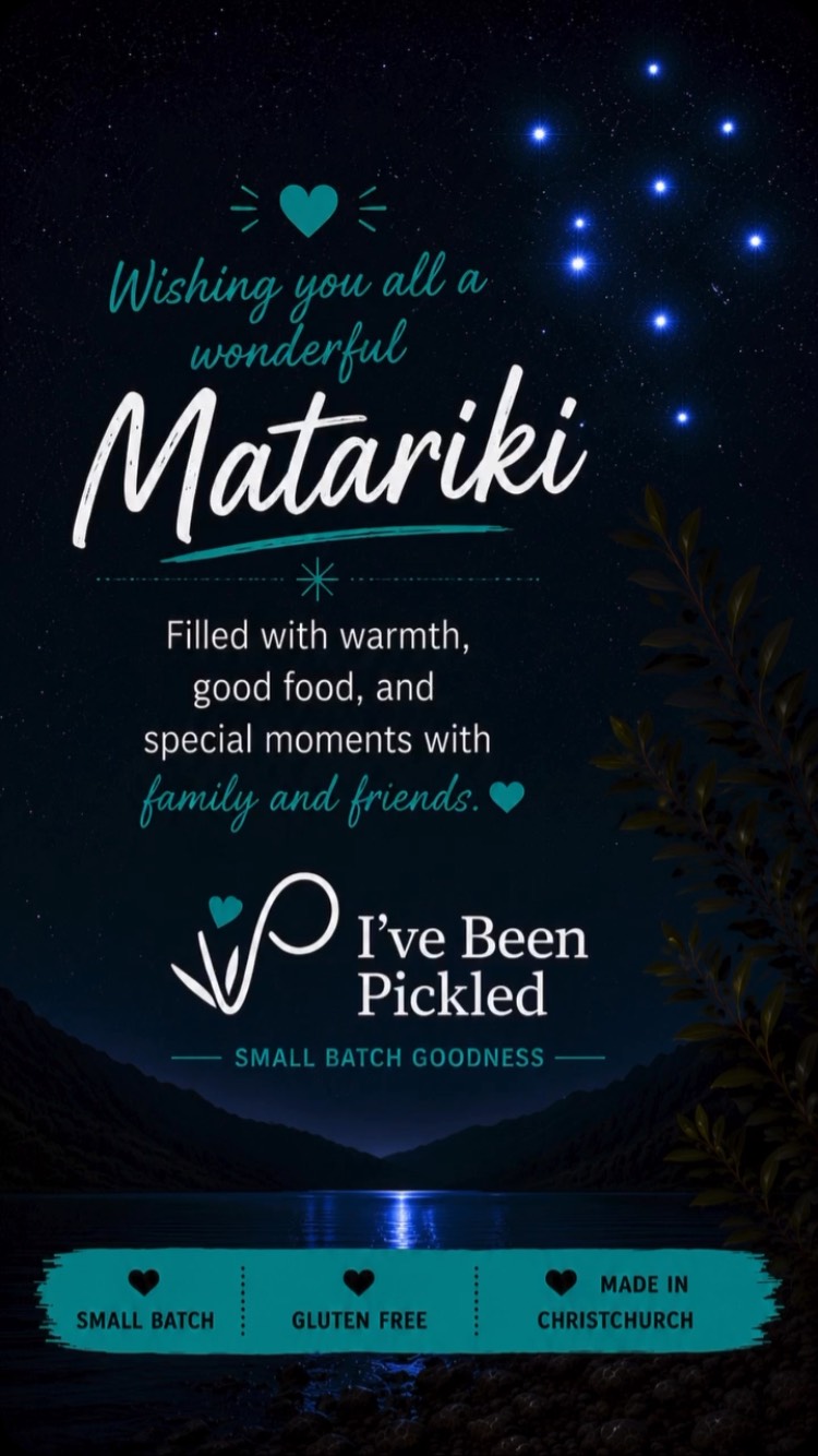 We’re taking a short break to celebrate Matariki with our whanau. We won’t be @christchurchfarmersmarket  on Saturday 11th July.  #ivebeenpickled #Matariki #christchurchfarmersmarket #supportlocal #madeinchristchurch