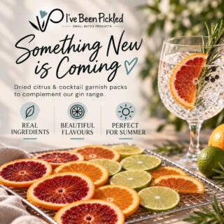 We’ve been slicing, drying and experimenting with something new to complement our gin range!

Coming soon — Dried Citrus & Cocktail Garnish Packs, filled with beautiful dried citrus and selected spices to help you dress up your favourite G&T or get creative with your summer cocktails. 

Lemon, lime, orange and blood orange are heading into the dehydrator, ready to bring colour, flavour and a little bit of fancy to your glass.

Because a great gin deserves more than a lonely ice cube.

#IveBeenPickled  #GinGarnish #CocktailGarnish #GinLovers #CocktailTime #SummerDrinks #SmallBatch #MadeInChristchurch #NZMade