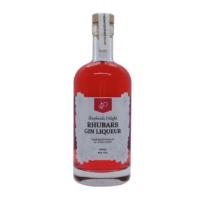 Shepherds Delight Rhubarb Gin Liqueur by I’ve Been Pickled – smooth, small-batch liqueur with rhubarb flavour.